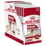 ROYAL CANIN SHN Medium Adult padaže - &scaron;lapias ėdalas suaugusiems &scaron;unims - 10 x 140 g