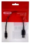 UNITEK USB-C - USB-A 3.1 laidas, M/M, 0.25M, Y-C490BK