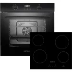 Respekta ASET7004400 Built-in Oven and Hob Set Black