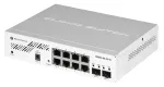 &bdquo;Mikrotik CSS610-8G-2S+IN&ldquo; tinklo komutatorius, gigabito eternetas (10/100/1000), maitinimas per eternetą (PoE), baltas