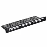Lanberg PPKS-1124-B pataisų skydelis 1U