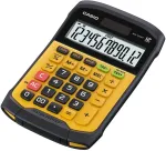 CASIO SKAIČIUOKLĖ, VANDENIUI ATSPARUS WM-320MT-S, 12 skaitmenų ekranas. Nuimama klaviatūra, 108,5x168,5, atsparumas vandeniui ir purvui: IP54