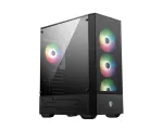 MSI MAG Forge 112R Midi Tower, juodas, permatomas