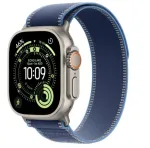 Watch Ultra 3 GPS + Cellular 49mm Natural Titanium Case with Blue/Bright Blue Trail Loop - S/M