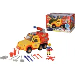 Simba Fireman Sam Fire Engine Venus 2.0 Toy Vehicle (Yellow/Orange, Includes Figure)
