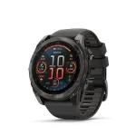 &bdquo;Garmin Fenix 8&ldquo; 3,56 cm (1,4 colio) AMOLED 51 mm Skaitmeninis 454 x 454 pikselių Jutiklinis ekranas Titano Wi-Fi GPS (palydovinis)