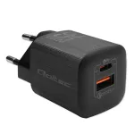 &bdquo;Qoltec 50764&ldquo; mobiliojo įrenginio įkroviklis, ne&scaron;iojamas kompiuteris, žaidimų konsolė, i&scaron;orinė baterija, i&scaron;manusis telefonas, i&scaron;manusis laikrodis, plan&scaron;etinis kompiuteris, juodas, greitas įkrovimas, kintamosios srovės, patalpų viduje