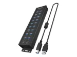 ICY BOX IB-HUB1720-U3 20 viename USB &scaron;akotuvas