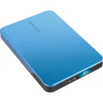 Toshiba Storage Canvio Flex 1TB, external hard drive (blue (glossy), USB-C / USB-A)