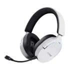 &bdquo;Trust GXT 491W FAYZO&ldquo; ausinės su laidinėmis ir belaidėmis žaidimams, su galvos juosta, USB, C tipo, &bdquo;Bluetooth&ldquo;, juodos, baltos