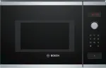&bdquo;Bosch Serie 4 BFL553MS0&ldquo; mikrobangų krosnelė, įmontuojama kombinuota mikrobangų krosnelė, 25 l, 900 W, juoda, nerūdijantis plienas