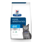 HILL'S PRESCRIPTION DIET Feline d/d sausas kačių ėdalas su antiena ir žirneliais 1,5 kg