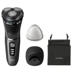 &bdquo;Philips S3343/13&ldquo; vyri&scaron;kas skustuvas, rotacinis skustuvas, kirpimo ma&scaron;inėlė, juoda, chromuotas