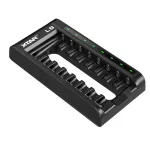 AA/AAA 1,5 V ir 1,2 V baterijų įkroviklis, i&scaron;manusis &ndash; 8 lizdai