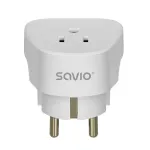 SAVIO AP-01 kelioninis adapteris, JAV lizdas &ndash; ES ki&scaron;tukas