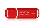 ADATA 64 GB &bdquo;DashDrive UV150&ldquo; USB atmintinė, USB A tipo, 3.2 kartos 1 (3.1 kartos 1), raudona