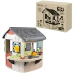 Kids garden house with mud kitchen