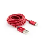 Sbox USB-TYPEC-15R USB->Type C M/M 1.5m Fruity Red