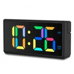 Ibiza digital alarm clock black