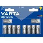 Varta Lithium Cylindrical Battery CR123A 3V, CR17345 (10 pieces)