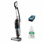 &bdquo;Bissell CrossWave HF2 Select&ldquo; lazdelinis dulkių siurblys AC Sausam ir drėgnam siurbimui Be mai&scaron;elio 0 l 340 W Juoda, Mėlyna, Pilka