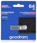 &bdquo;Goodram USB UNO3-0640S0R11&ldquo; USB atmintinė 64 GB USB A tipo 3.2 Gen 1 (3.1 Gen 1) Sidabrinė