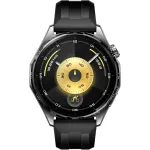 Huawei Watch GT 6 46mm (Atum-B19F), Smartwatch black, black fluoroelastomer strap