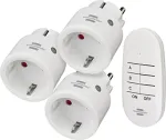 Brennenstuhl Comfort-Line radio set Mini 3+1, switchable socket (white)