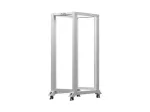 Open rack stand 19 inches 32U 600x1000 grey