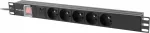 PDU rack power strip 19 inch 1U 16A 5x230V 2m black