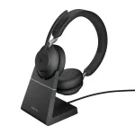 &bdquo;Jabra Evolve2 65&ldquo; belaidės ausinės su galvos lankeliu, biurui / skambučių centrui, USB A tipo, &bdquo;Bluetooth&ldquo;, juodos