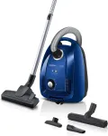 Siemens iQ300 VSC3320, canister vacuum cleaner (blue/black)