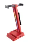 SureFire Vinson N2 Dual Balance Gaming RGB MF Headphone Stand 2xUSB 3.0 USB-C Red