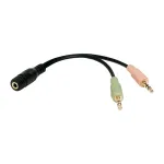 Adapter audio stereo LogiLink CA0020 3,5mm jack (F) > 2x 3,5mm jack (M)