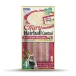 INABA Churu Hairball vi&scaron;tienos skanėstas katėms - 4x14 g