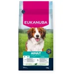 EUKANUBA sausas &scaron;unų ėdalas mažiems/vidutiniams &scaron;unims, gausus ėrienos ir ryžių, 12 kg