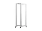Open rack stand 19 inches 42U 600x1000 grey
