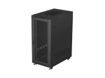 19-inch 27U floor-standing rack cabinet, 600x1000, mesh door, (flat-pack), black