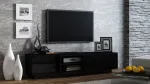 Cama TV spintelė SIGMA1 180 juoda/juoda blizgi