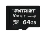 Patriot VX serijos 64GB MicroSDXC V30 10 klasės UHS-I U3 4K UHD atminties kortelė PSF64GVX31MCX