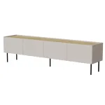 Cama FELLINI TV spintelė 200x40x52 ka&scaron;myro + alyvuotas ąžuolo stalvir&scaron;is