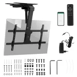 Maclean electric TV mount, ceiling mount, Tuya support, max. VESA 800x400, for TV 43-86", max. 45kg, MC-110 T