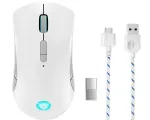 &bdquo;Lenovo Legion M600&ldquo; belaidė žaidimų pelė, skirta abiem rankoms, RF belaidė + &bdquo;Bluetooth&ldquo; + USB A tipo optinė, 16000 DPI