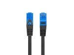 Patchcord kat.6a S/FTP CCA 1.0m czarny