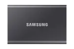 Ne&scaron;iojamas SSD diskas &bdquo;Samsung T7 1 TB&ldquo; su USB C tipo 3.2 kartos 2 (3.1 kartos 2) pilkas