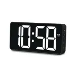 bali digital alarm clock black