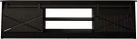 RTV GRANERO 200x56,7x35 juoda/juodai blizgi spintelė