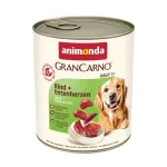 ANIMONDA GranCarno suaugusių &scaron;unų ėdalas su jautiena ir anties &scaron;irdelėmis, 800 g
