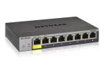 NETGEAR GS108Tv3 valdomas L2 gigabito eternetas (10/100/1000), pilkas