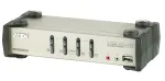 4-Port PS/2-USB VGA/Aud KVMP Switch W/OSD